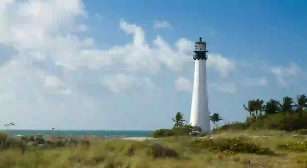 Visit the Cape Florida Lighthouse on a trip to Key Biscayne