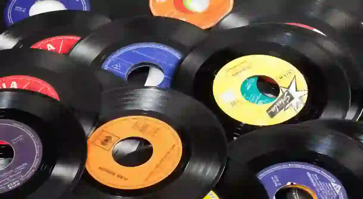 Old vinyl singles