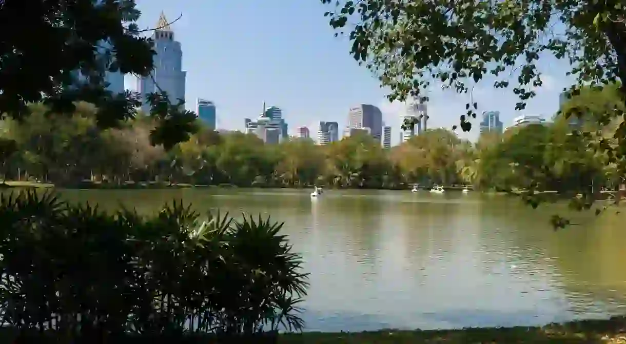 Lumpini Park is a green oasis in the heart of the capital