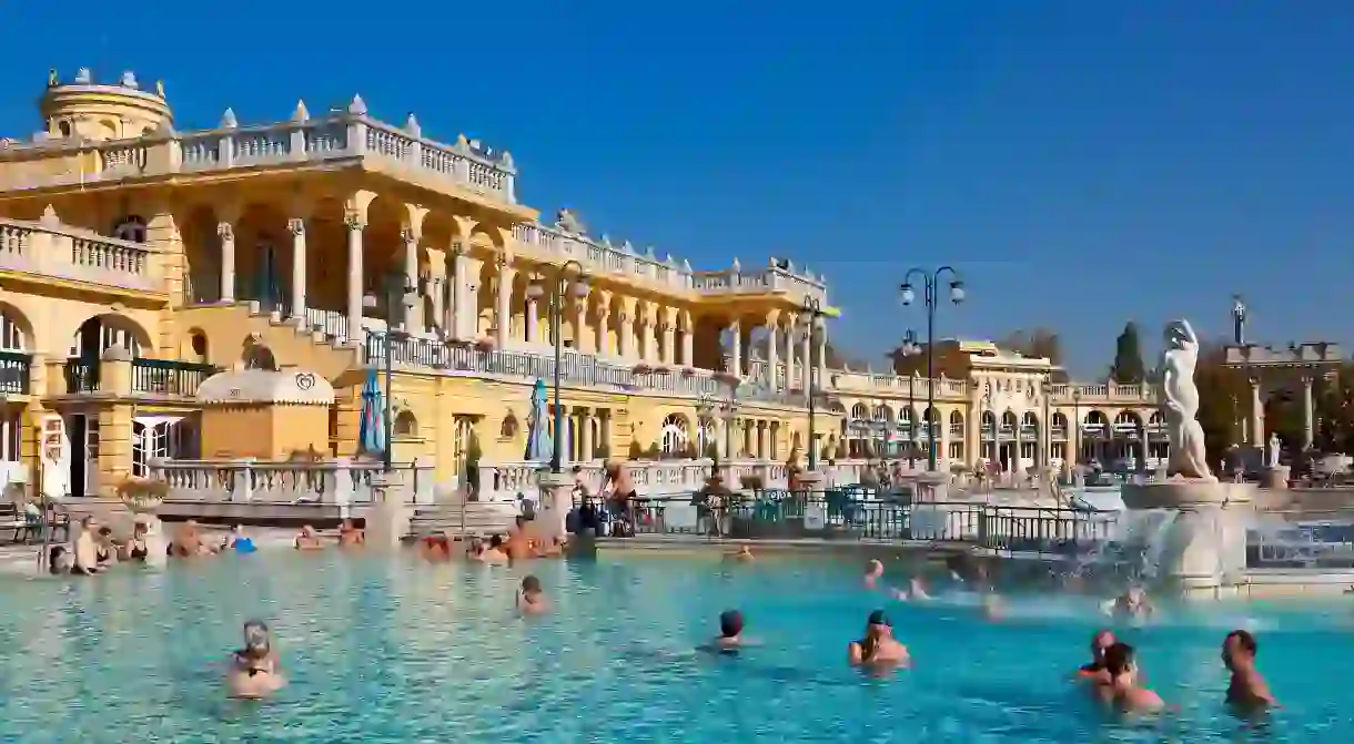 The Neo-Baroque Széchenyi Thermal Baths date back to 1913