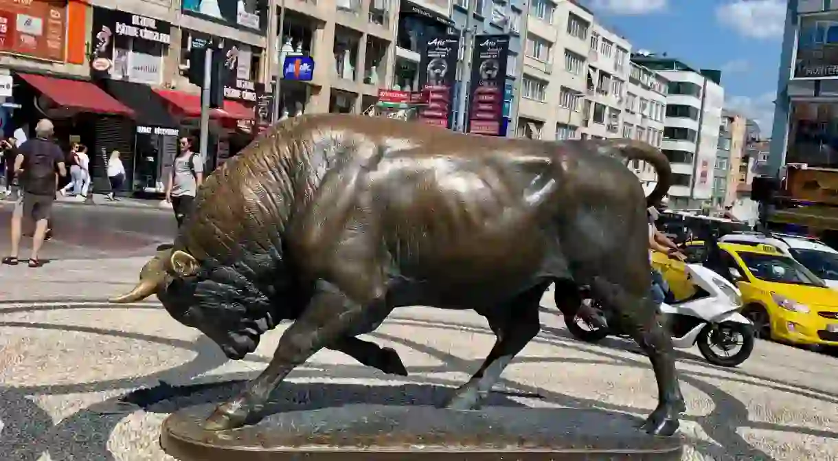 Kadıköy’s famous bull statue