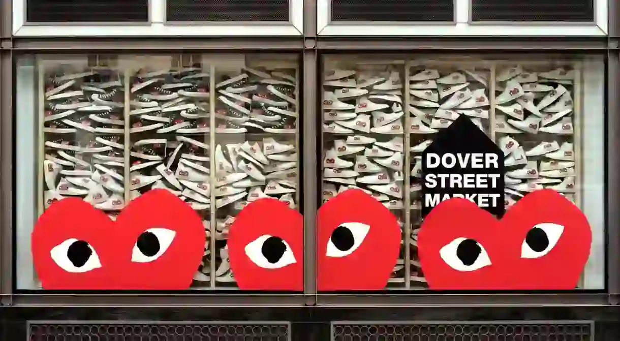 SS15 CDG Play X Converse window display at DSM