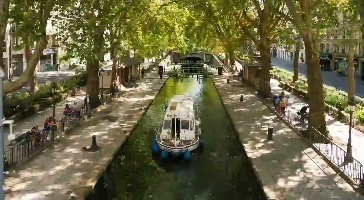 The Canal Saint-Martin is close to Paris’s Place de la République