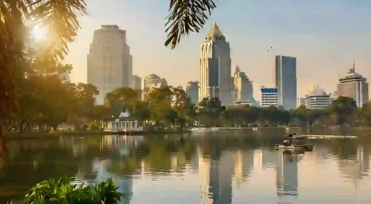 Lumphini Park is a great place in Bangkok to watch the sunrise