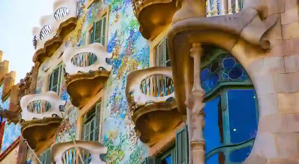 Casa Batllo building in Barcelona, Spain