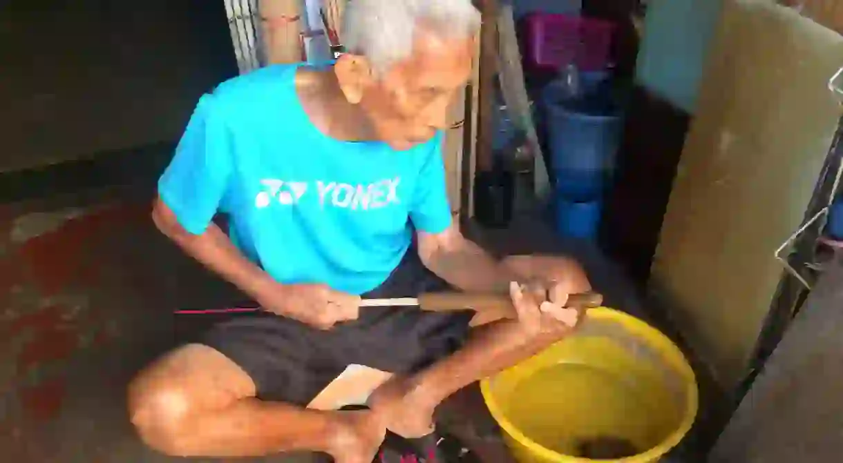 Lee Beng Chuang has been making joss sticks in George Town, Penang for 70 years