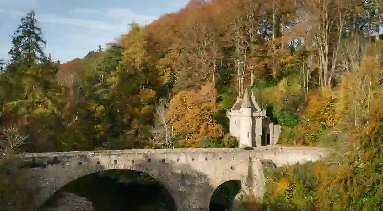 The Bridge of Avon, which stretches past Ballindalloch Castle, was built in 1800