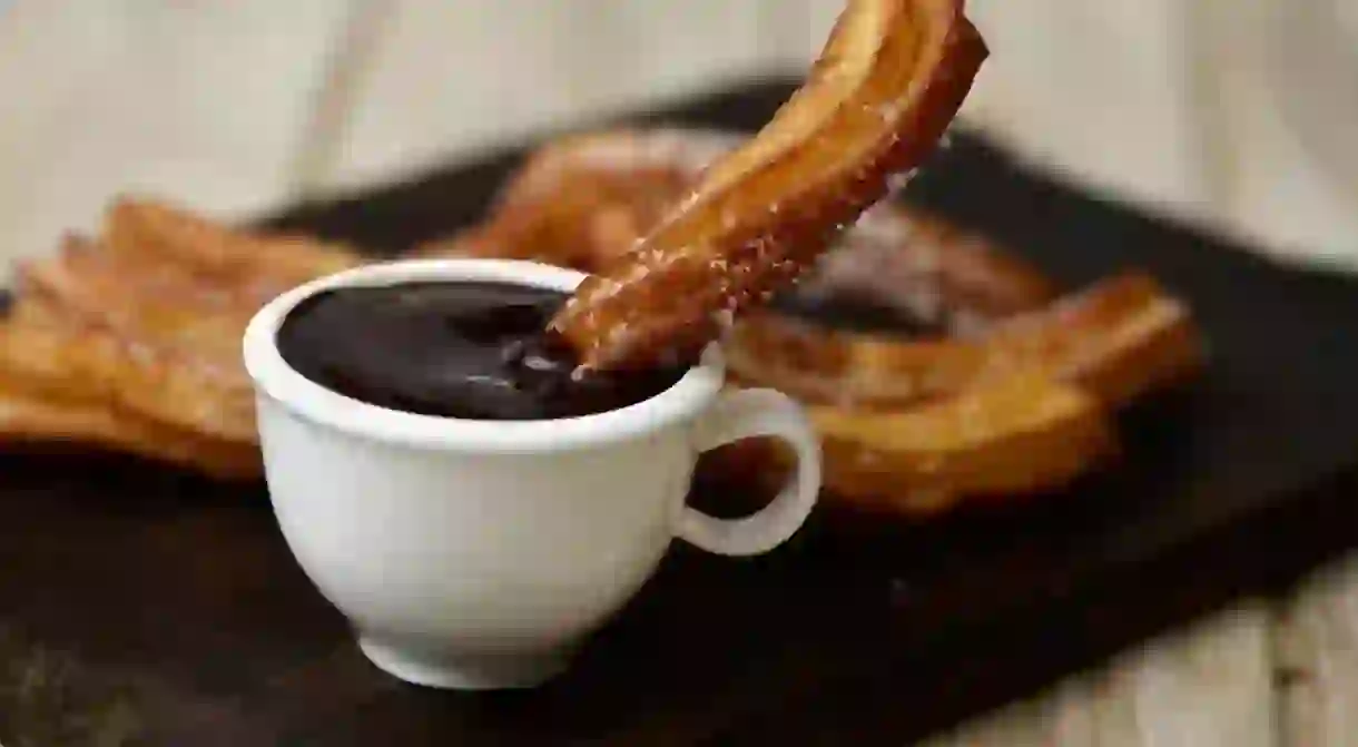 Churros con chocolate