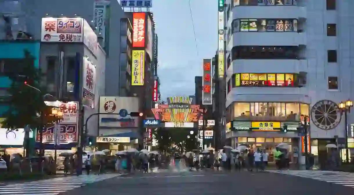 The Osaka Tenjinbashisuji Shopping Arcade caters to locals