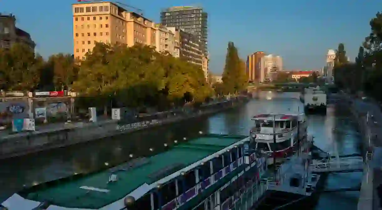 Viennas Danube Canal is a great place to hang out in the open air