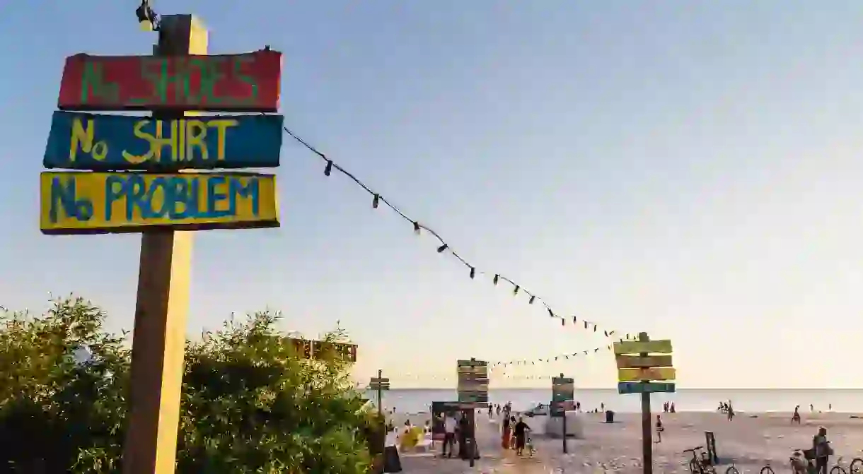 Liepāja’s pristine Blue Flag beach stretches over eight kilometres