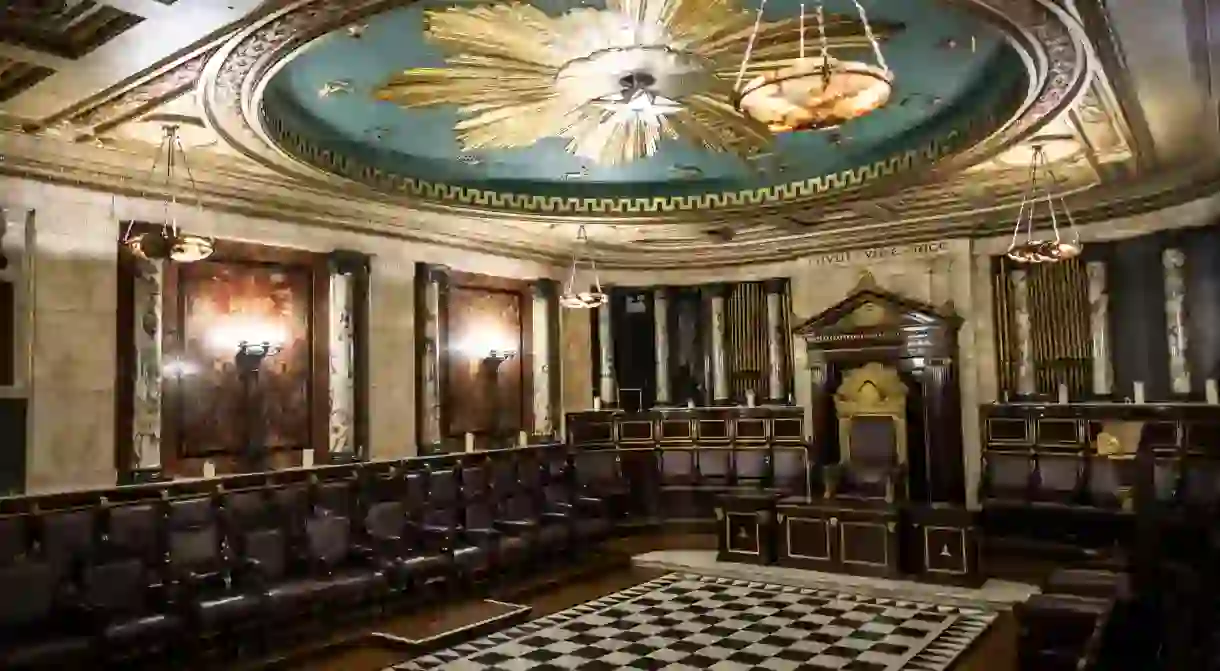 The Masonic Temple was once hidden in the depths of the Andaz Hotel in London