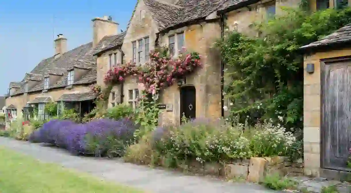 Stone cottages are commonplace in the Cotswold village of Broadway