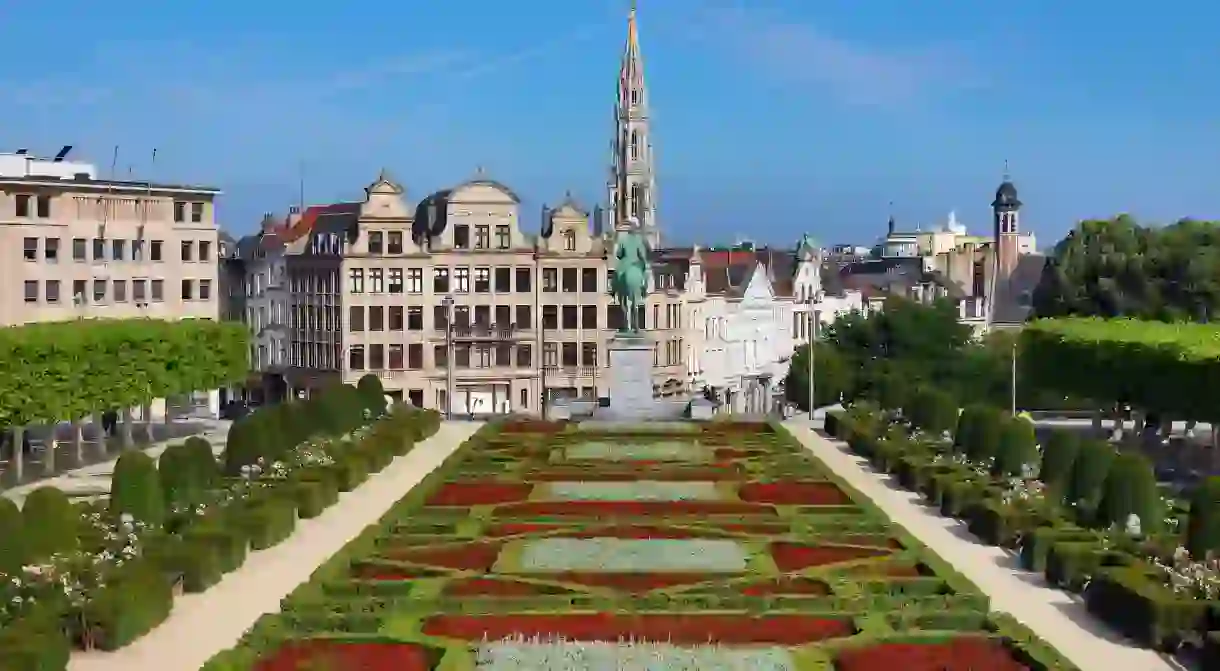 Mont des Arts is a beautiful site between the Royal Palace and Grand-Place