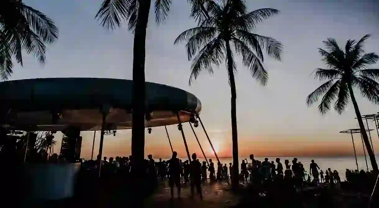 The sun sets on another day at Epizode Festival on Phu Quoc island. The event is held at the end of every year on the biggest island in Vietnam.