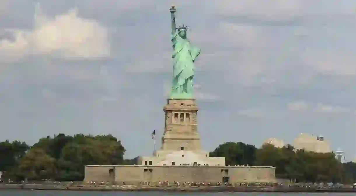 The Statue of Liberty has welcomed the world to New York Harbor since 1886