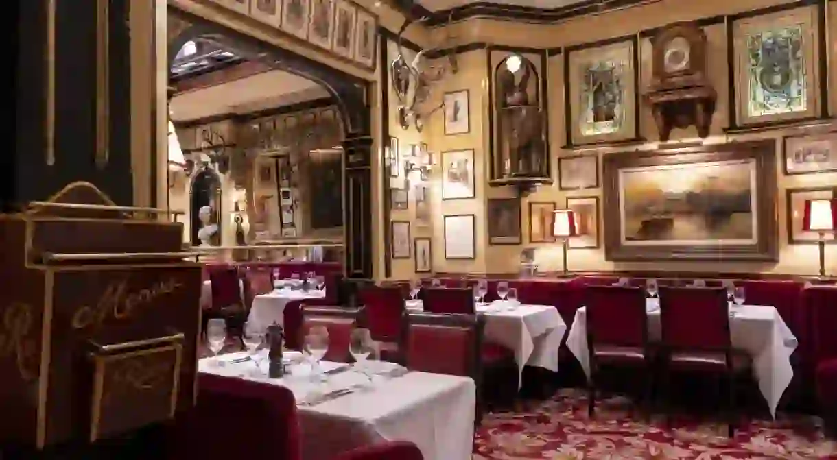 Rules restaurant, London, was established in 1798