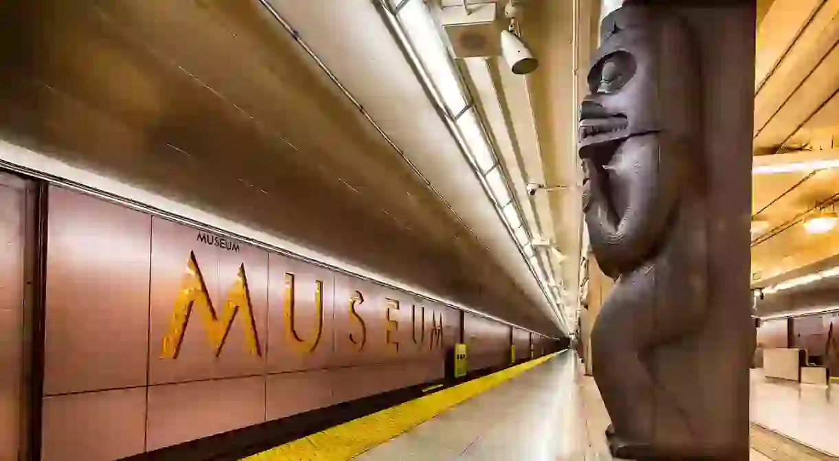 The Museum station serves the nearby architecturally stunning Royal Ontario Museum