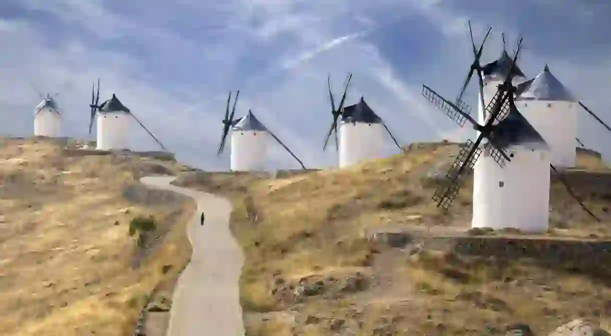 La Mancha windmills were immortalised in Cervantes classic novel, Don Quixote.