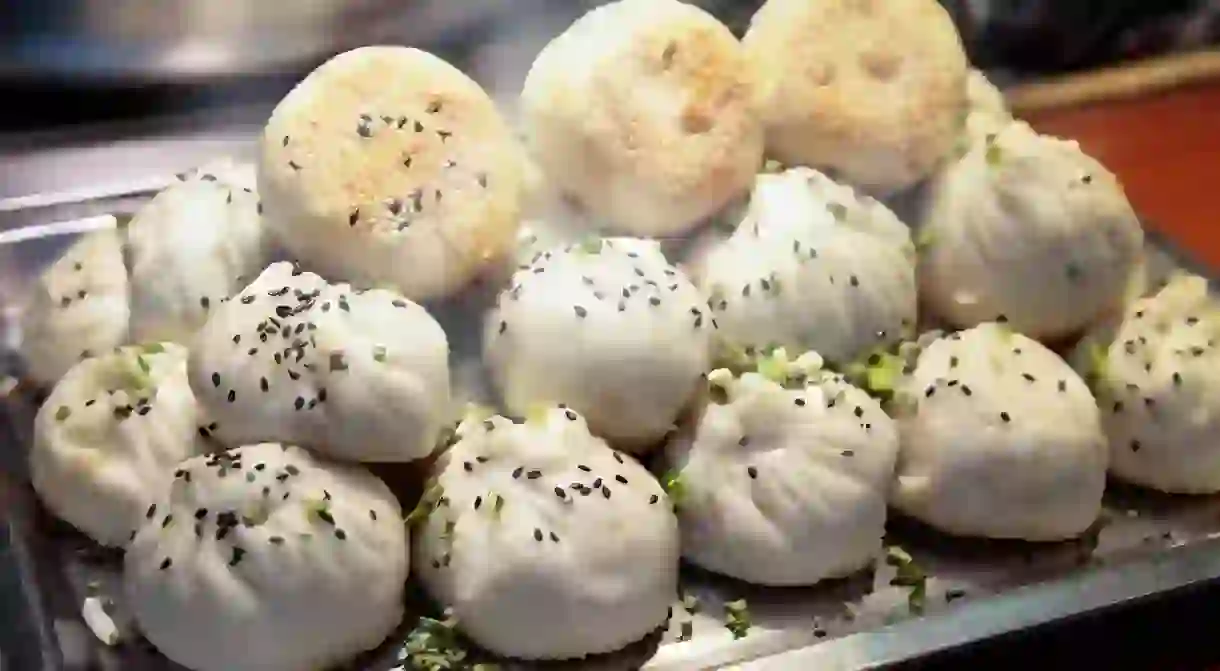 Shui jian bao dumplings, Shanghai