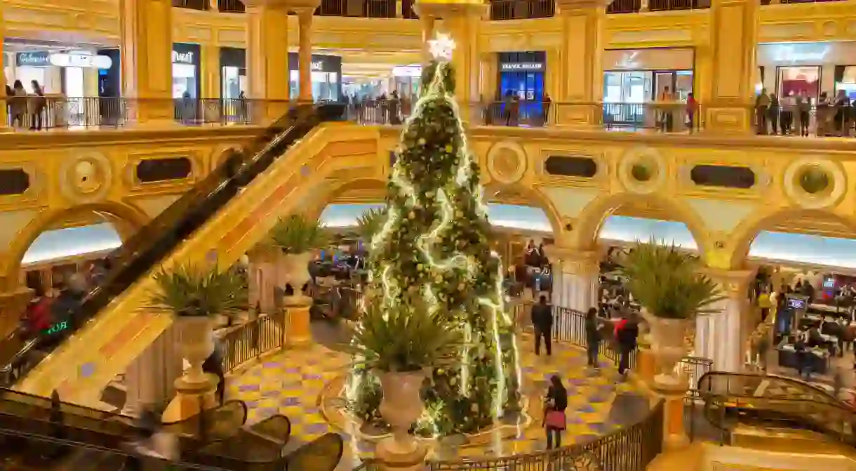 Christmas Tree at Venetian Hotel, Macao, China