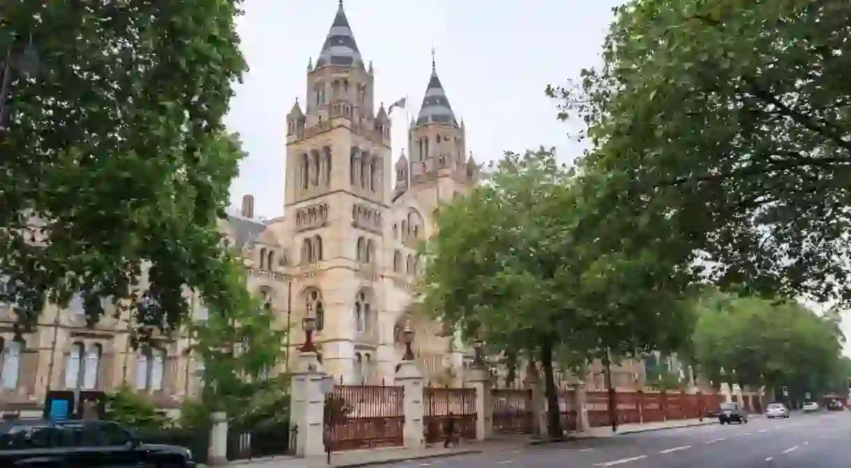 London’s Natural History Museum is housed in a magnificent Romanesque building in South Kensington