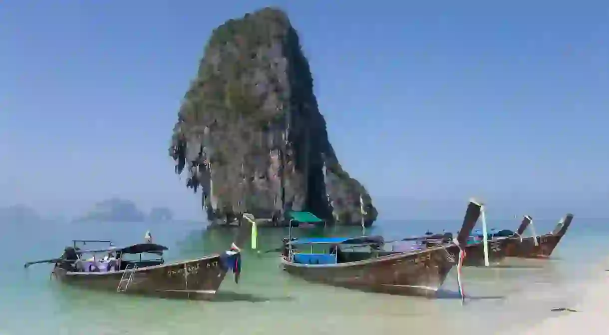 The beaches around Ao Nang offer stunning scenes of an idyllic Thailand