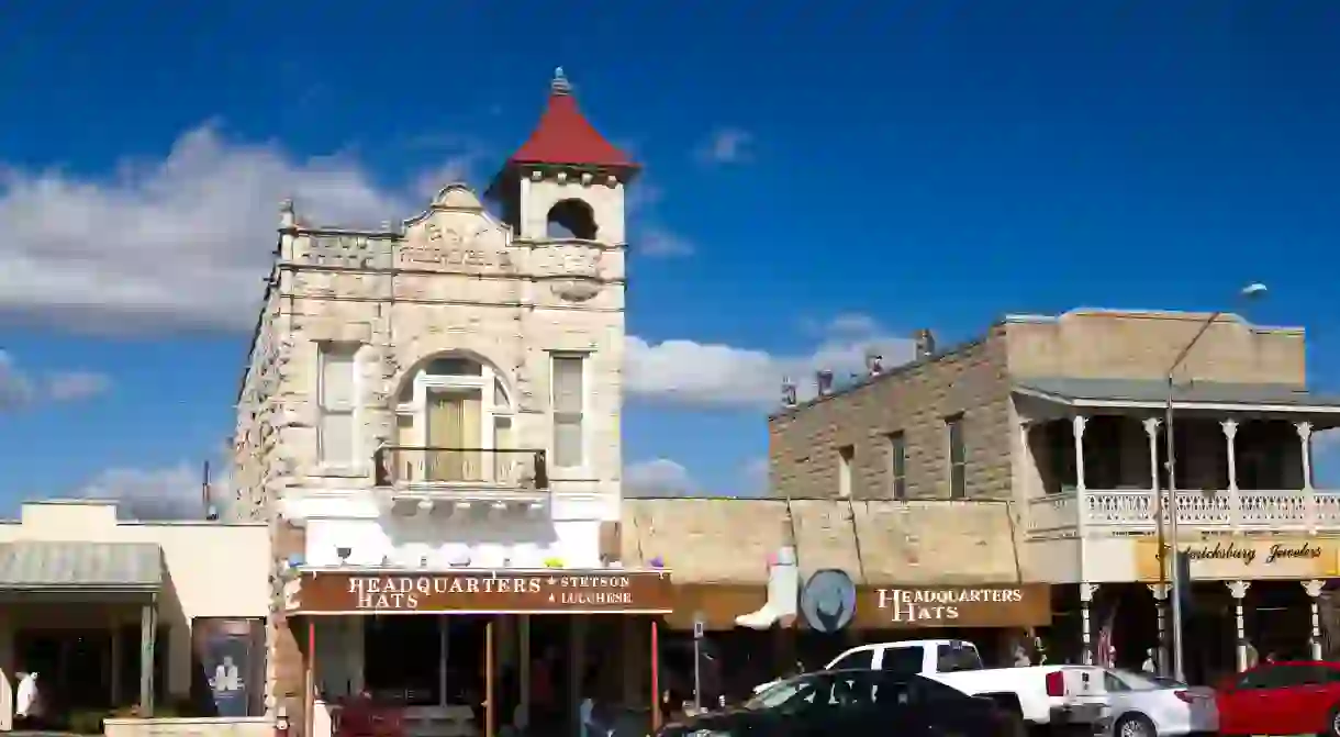 Downtown Fredericksburg, Texas.