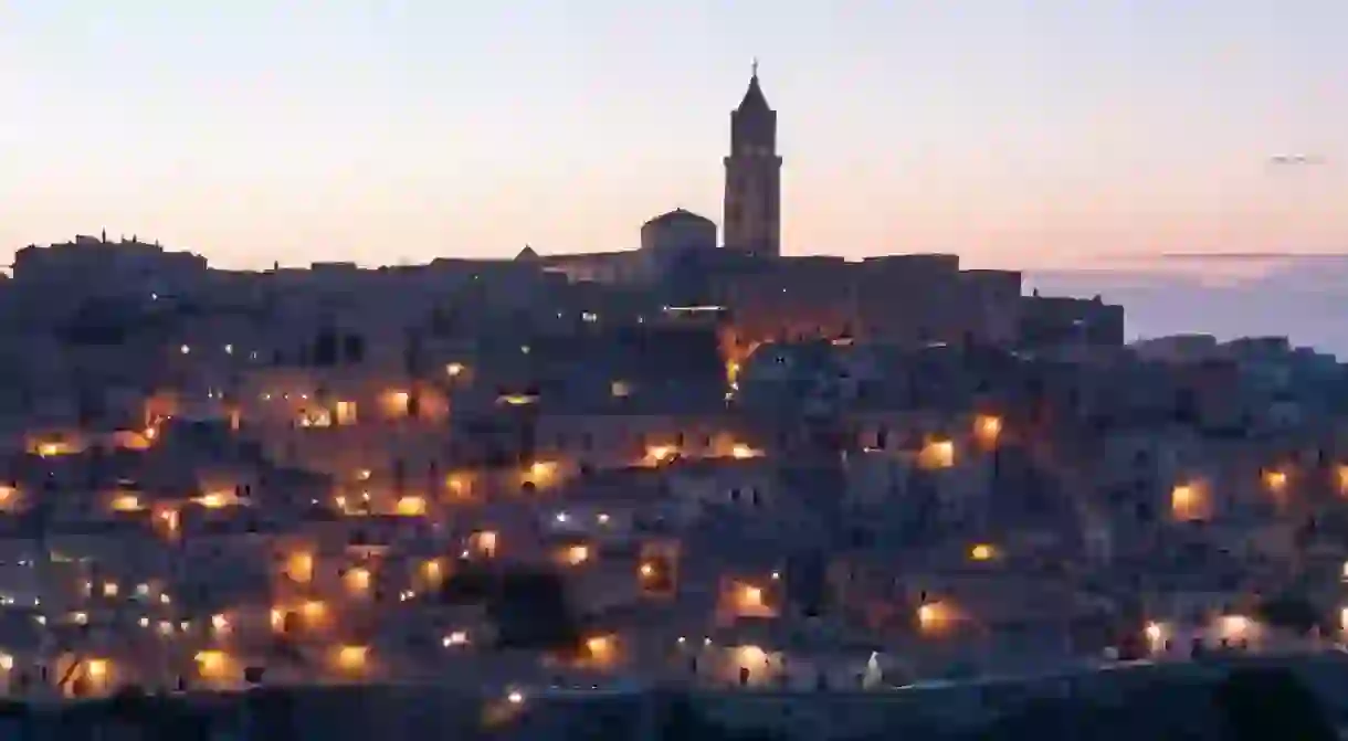 The ancient city of Matera in the southern Italian region of Basilicata is a sight to behold at any time of day (or night)