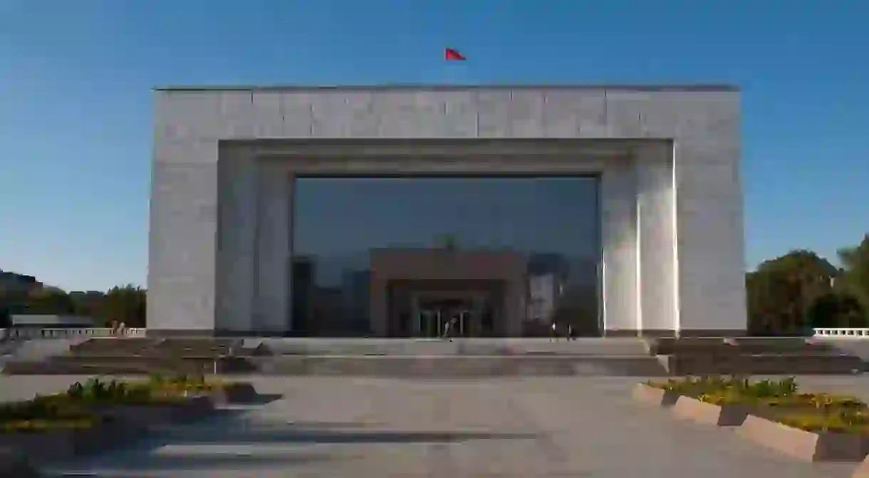 Bishkek is famed for its monumental white marble architecture