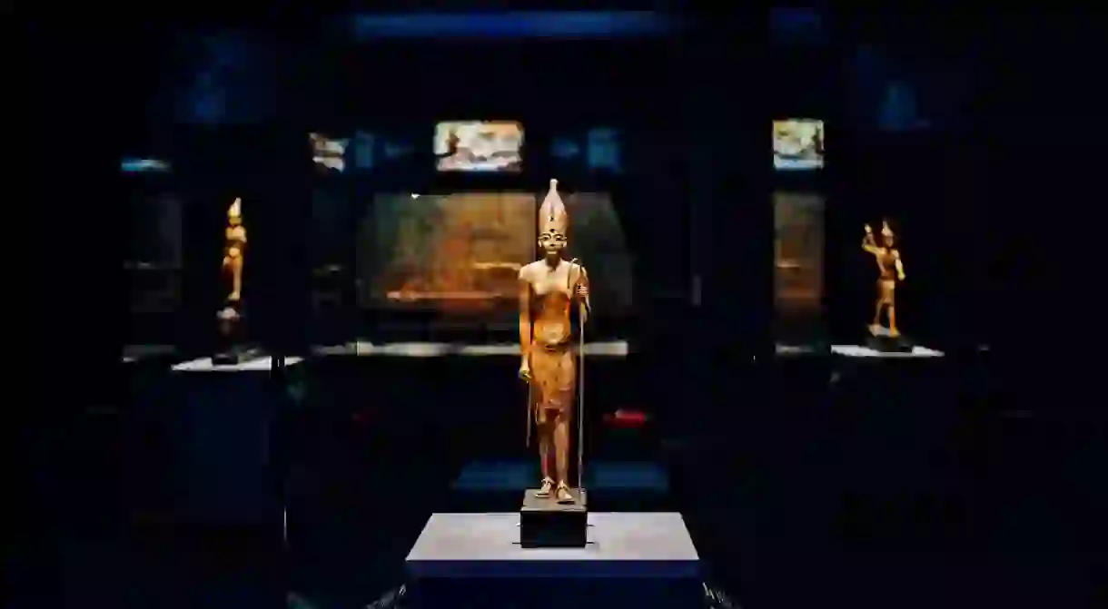 More than 150 ancient artefacts are on display at the ‘Tutankhamun: Treasures of the Golden Pharaoh’ exhibition at London’s Saatchi Gallery