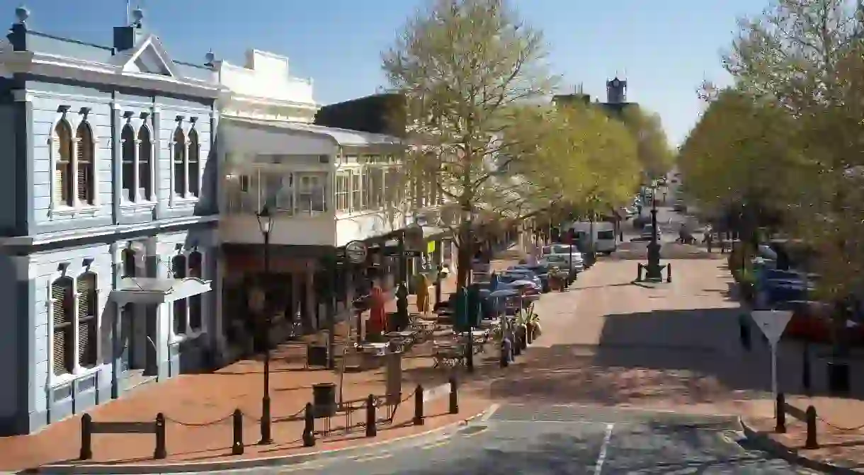 Trafalgar Street in Nelson offers a number of places to stop and grab a coffee