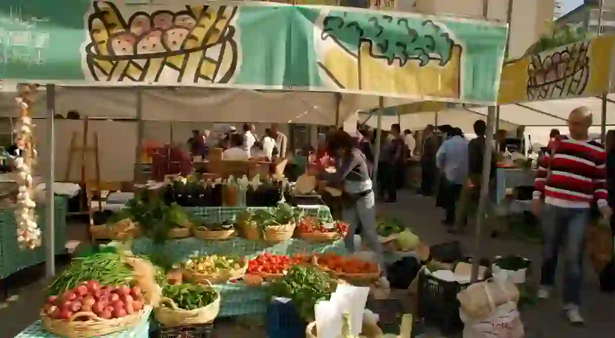 The Souk el Tayeb farmers market is a great place to get fresh produce