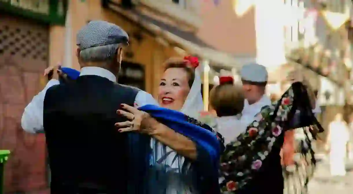 One way Chulapos celebrate is by dancing the chotis in the street