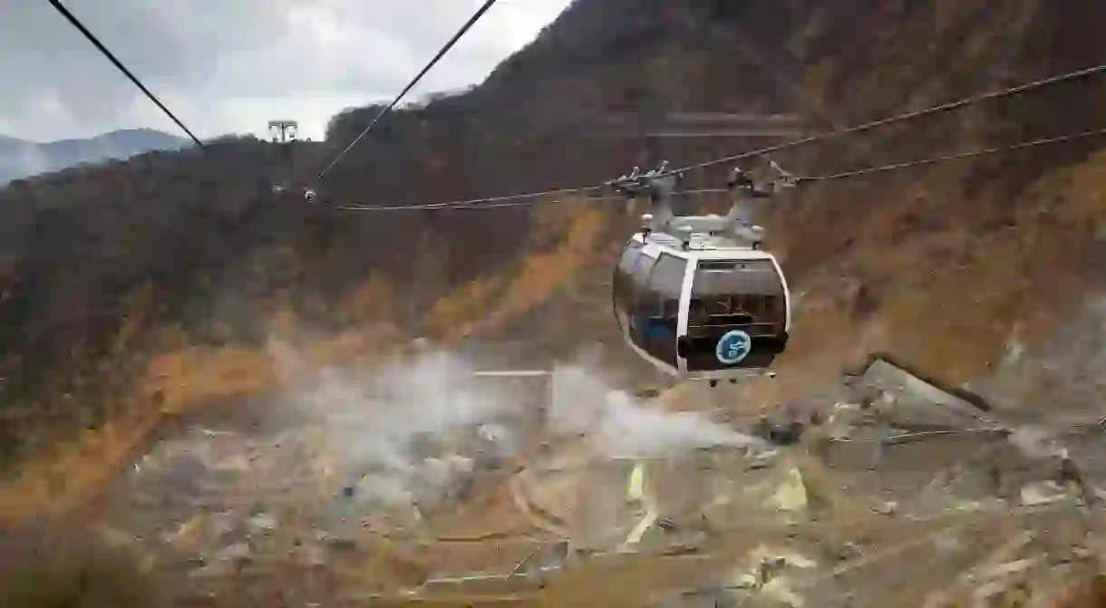 Ōwakudani is a volcanic crater at the heart of Hakone, one of several natural attractions to see in the region