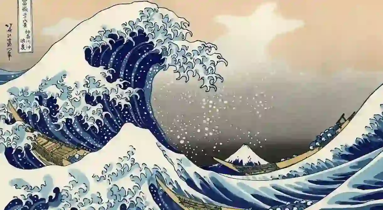 The Great Wave off Kanagawa, also known as The Great Wave or simply The Wave, is a woodblock print by the Japanese ukiyo-e artist Hokusai