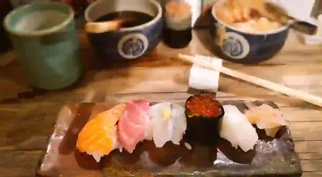 There are numerous excellent sushi restaurants in Kyoto