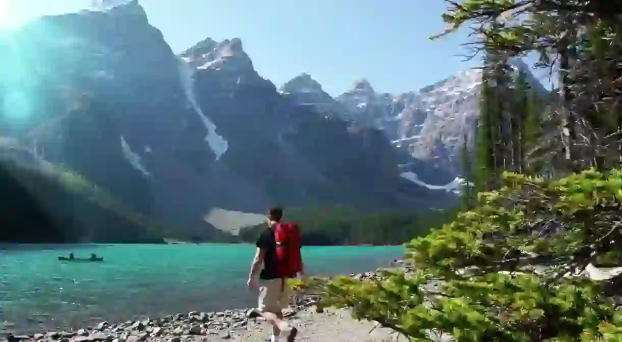 Being an idyllic hideaway, Moraine Lake is a little tricky to get to and as a result, isn’t open all year round