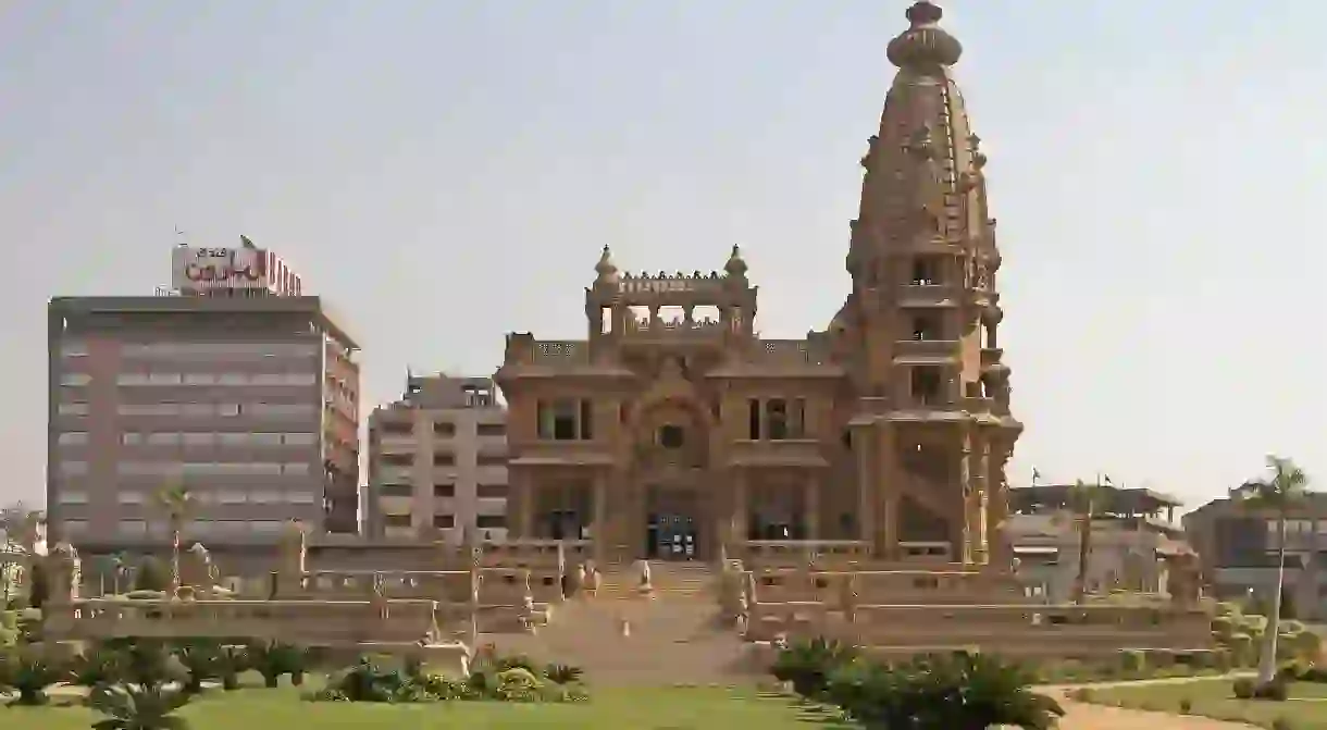 Baron Empain Palace is in Heliopolis, a popular district of Cairo