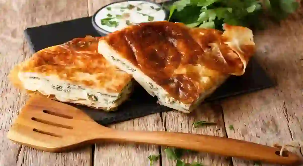 Burek is a popular Croatian breakfast item