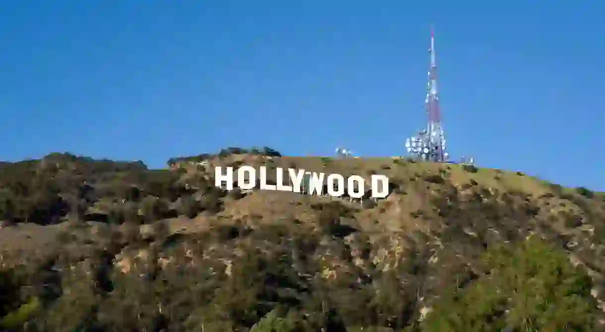 The famous Hollywood Sign in the Hollywood Hills, Los Angeles