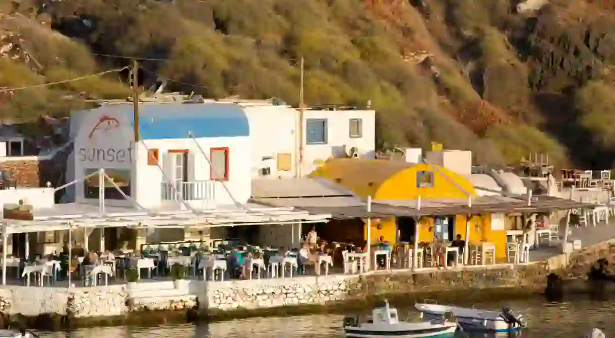 Many of Santorinis best bars have a stunning sea view