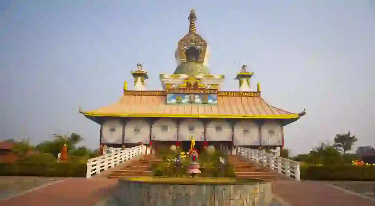 Temple in Lumbini, Nepal