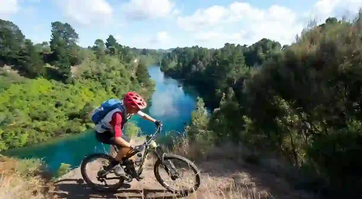 Biking trails around Taupo offer many splendid views