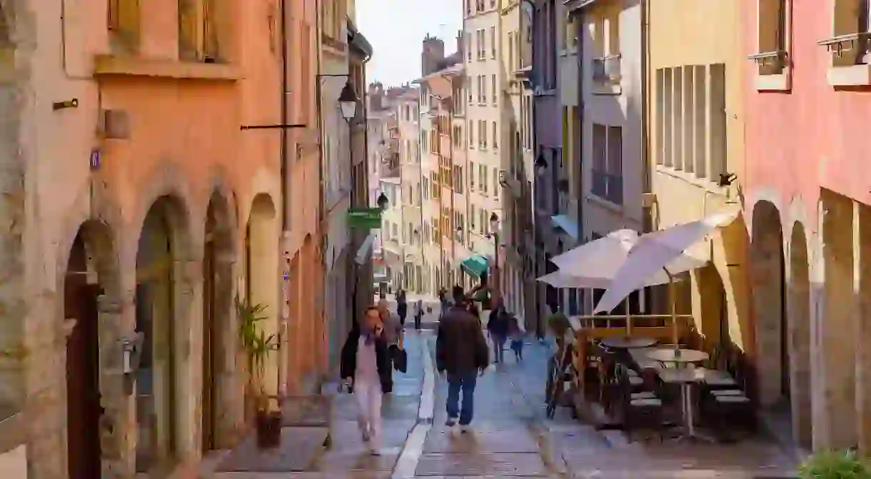 Some of the streets of the Old Town in Lyon are more accessible than you might think