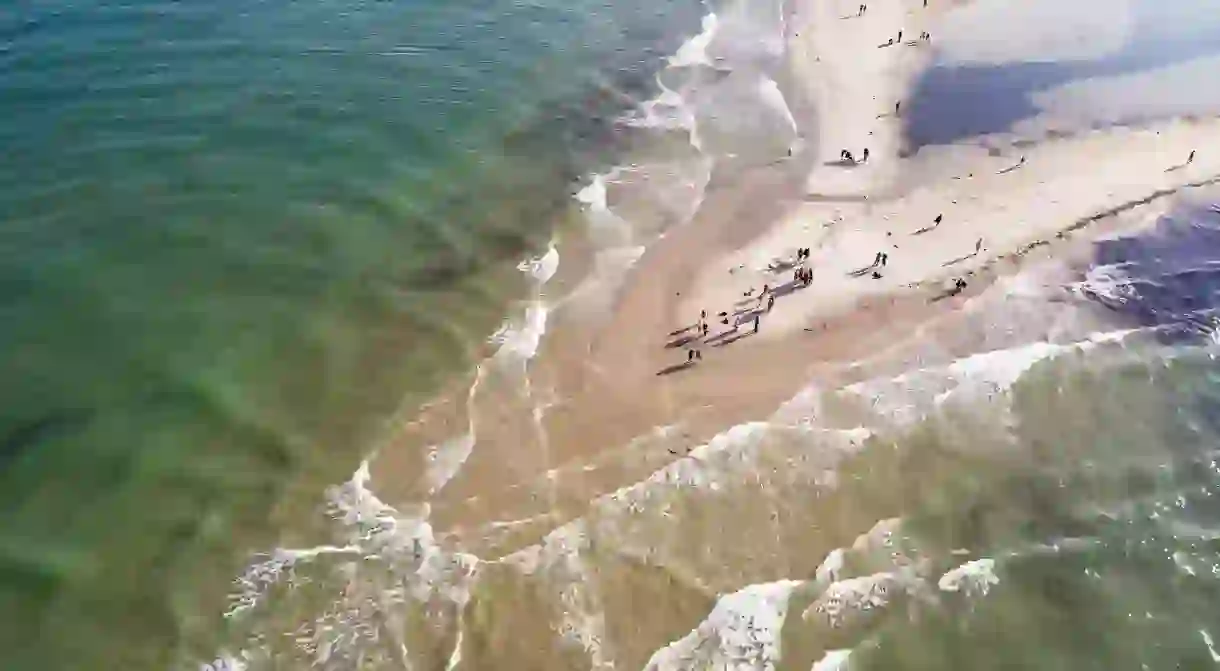 Skagens Gren, where the waves of the North Sea and Kattegat meet