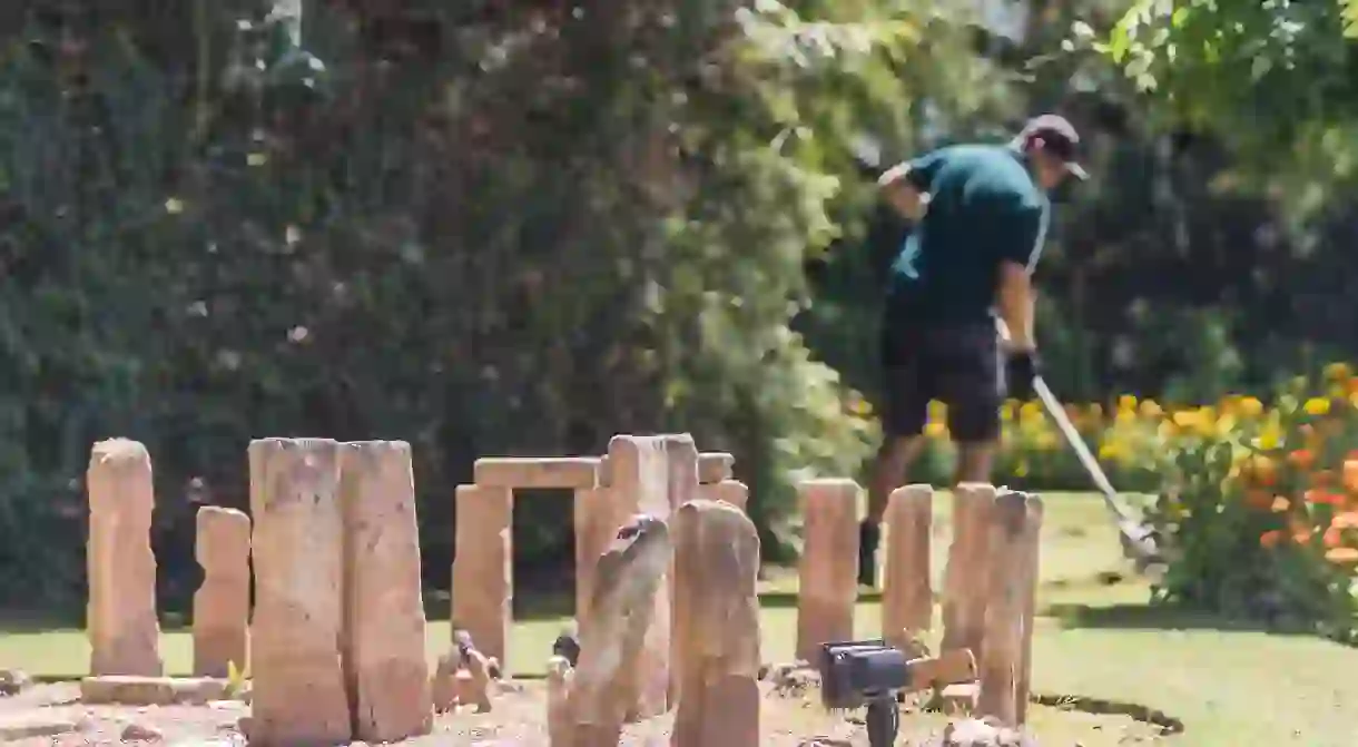 The Gungahlin area is home to a number of unique attractions, including this miniature Stonehenge at Cockington Green Gardens