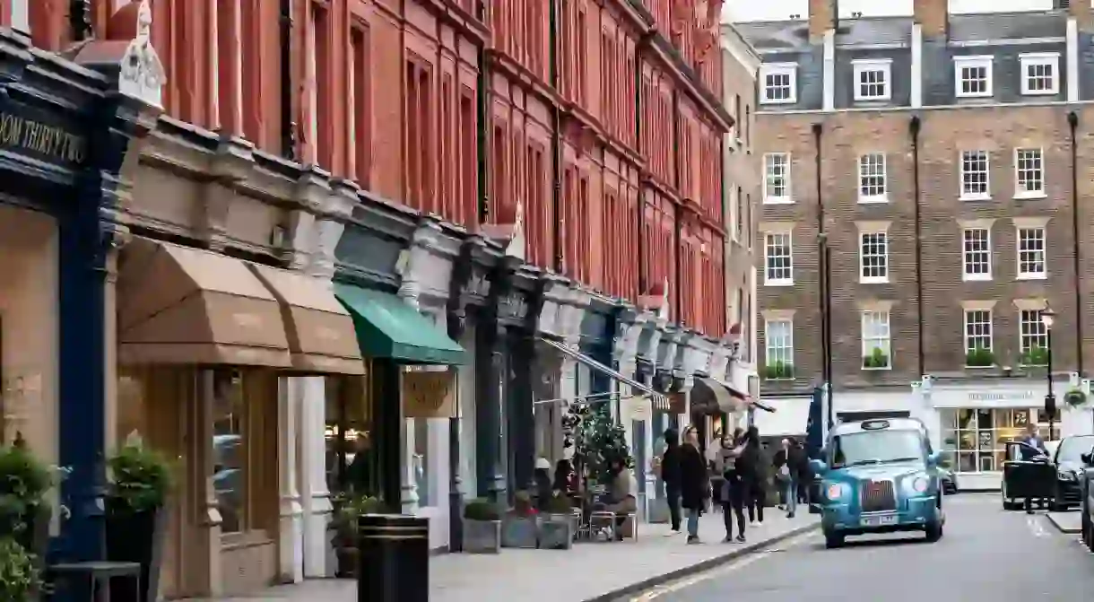 Chiltern Street in Marylebone is well known for its red-brick facades and trendy boutiques