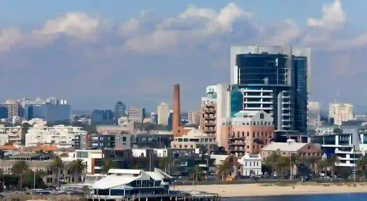 The Port Melbourne skyline can be viewed from Station Pier