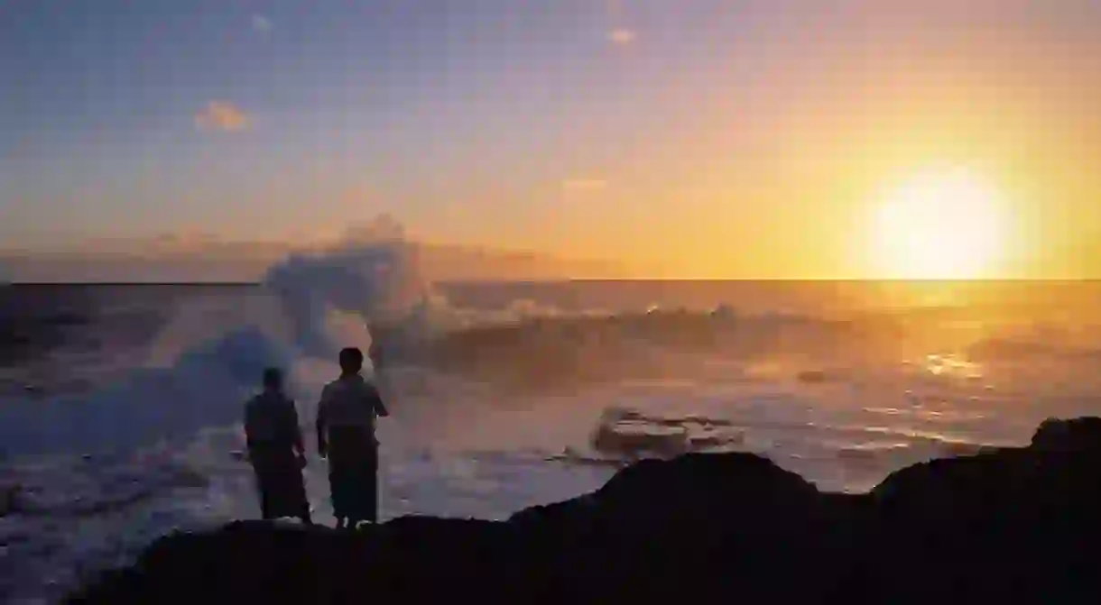 The blowholes off the island of Tongatapu are a sight to behold